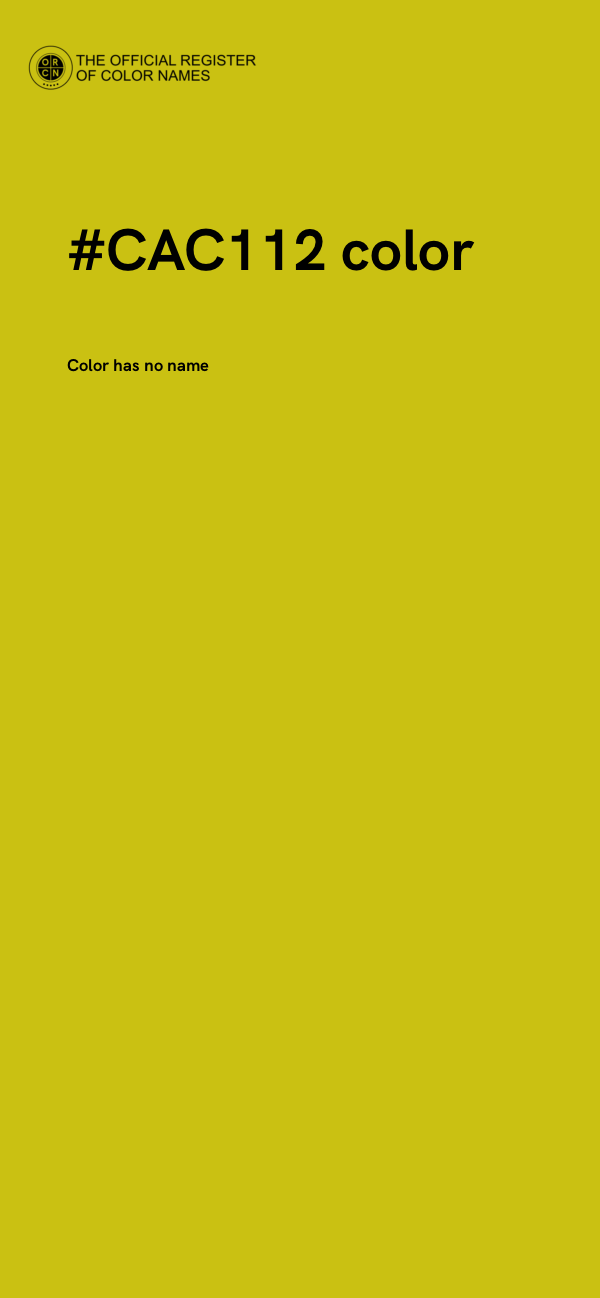 #CAC112 color image