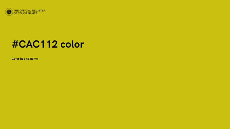 #CAC112 color image