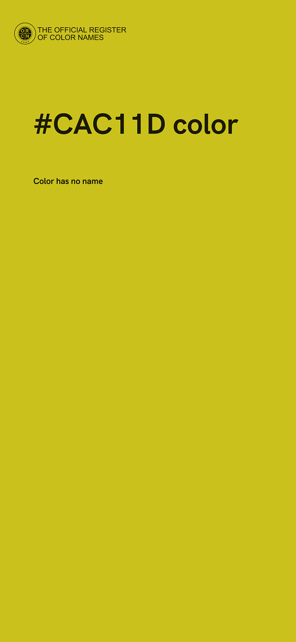 #CAC11D color image