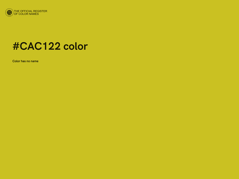 #CAC122 color image