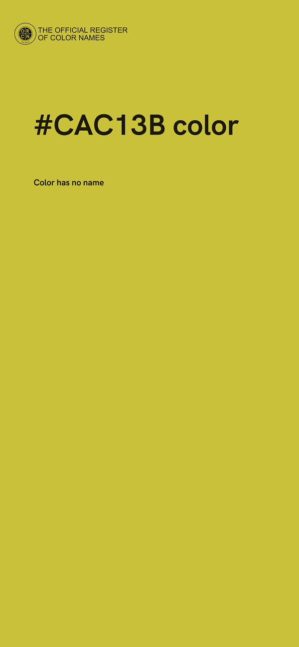 #CAC13B color image