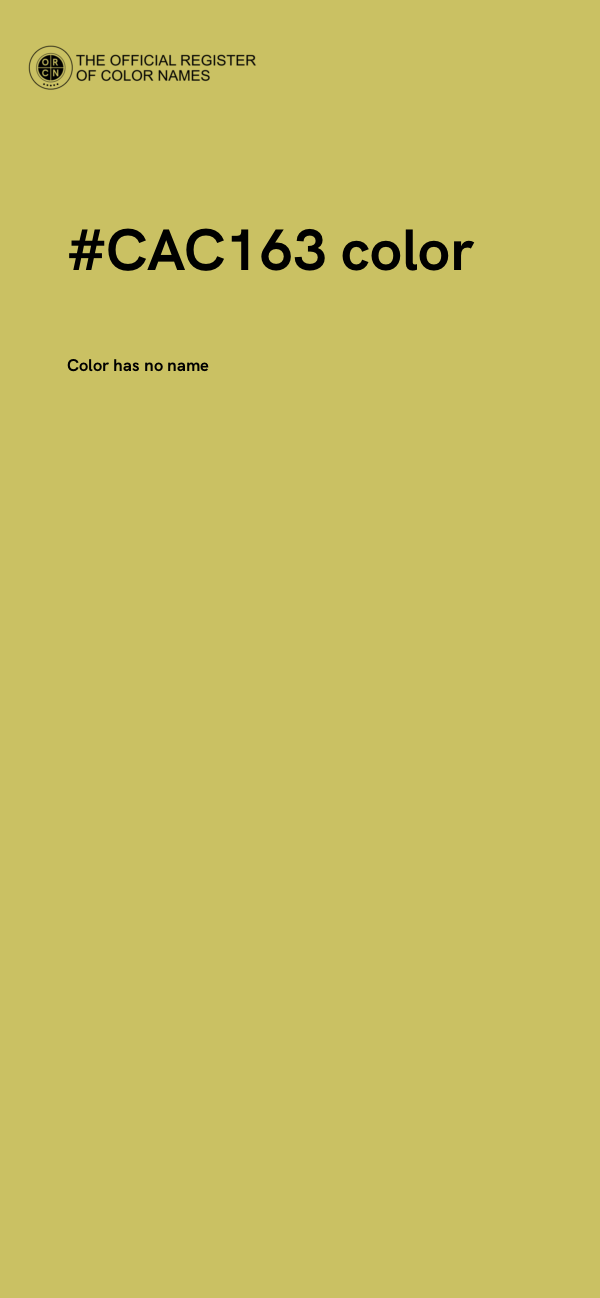 #CAC163 color image