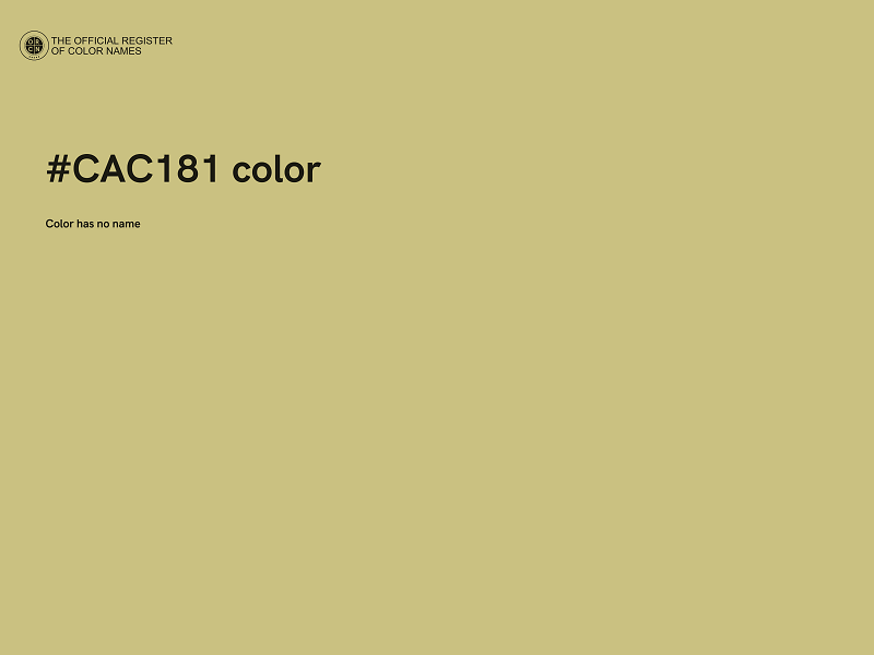 #CAC181 color image