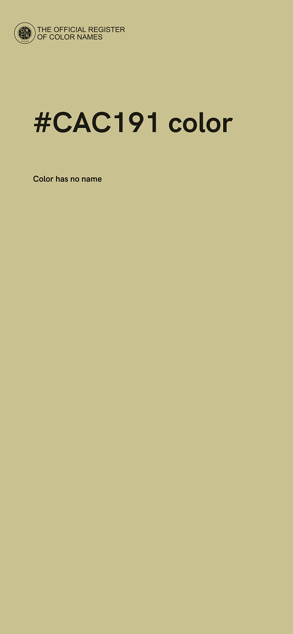 #CAC191 color image
