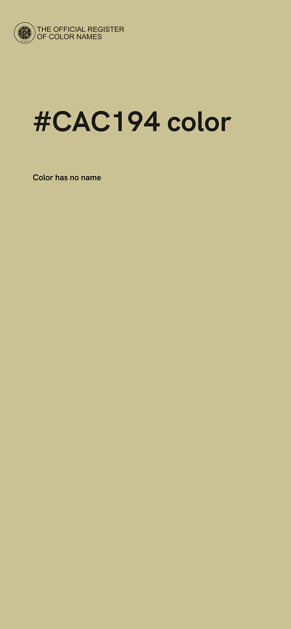 #CAC194 color image