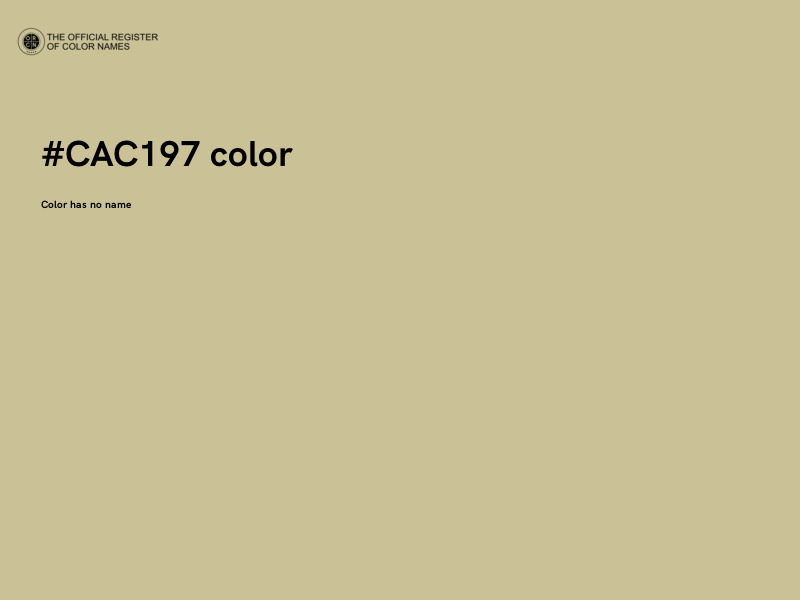 #CAC197 color image
