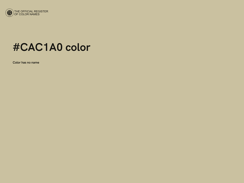 #CAC1A0 color image