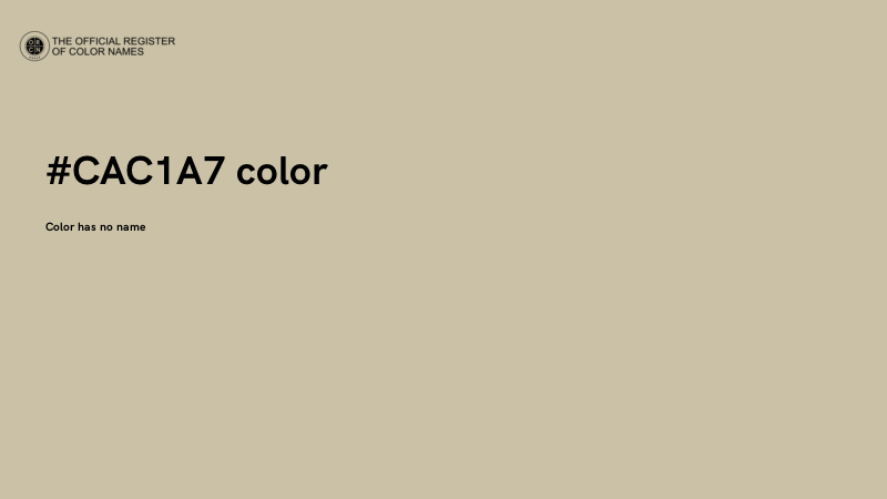 #CAC1A7 color image