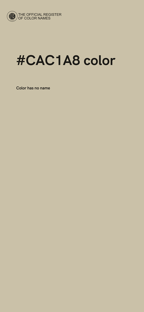 #CAC1A8 color image