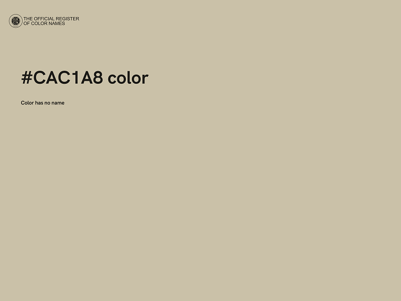 #CAC1A8 color image