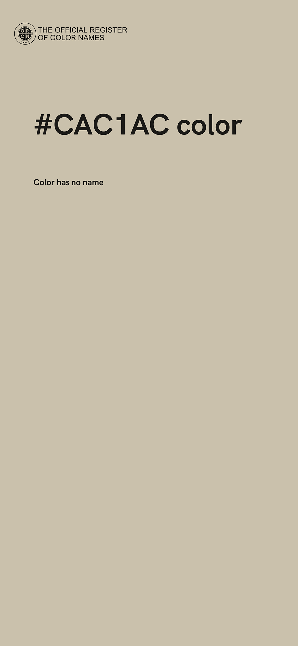 #CAC1AC color image