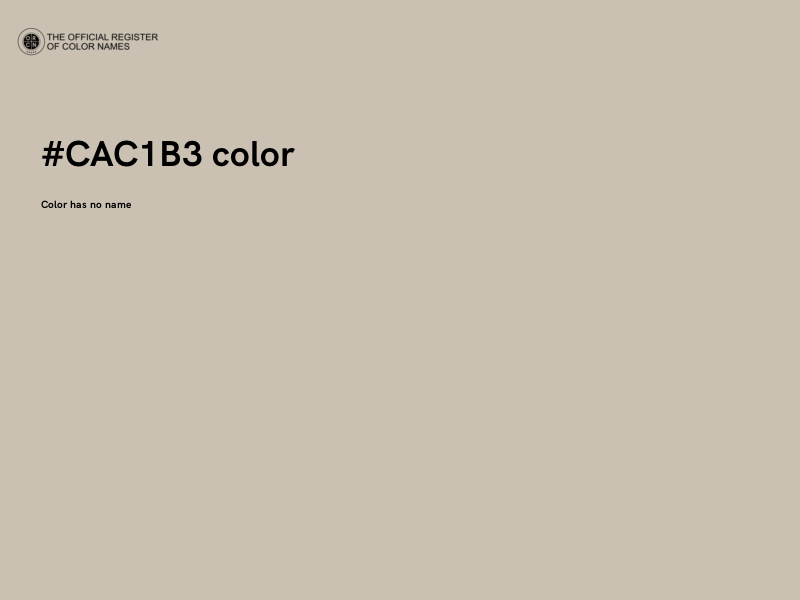 #CAC1B3 color image