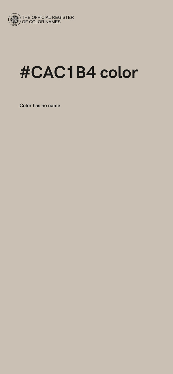 #CAC1B4 color image