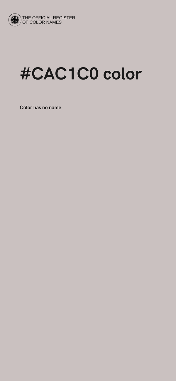 #CAC1C0 color image