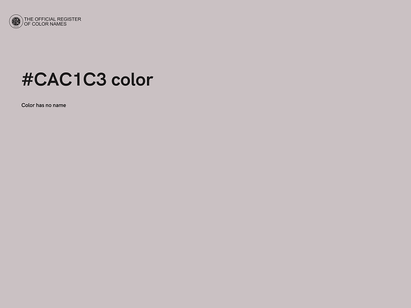 #CAC1C3 color image