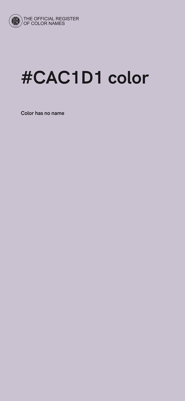 #CAC1D1 color image