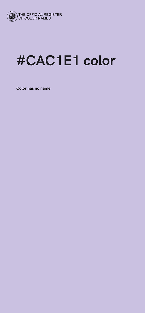 #CAC1E1 color image