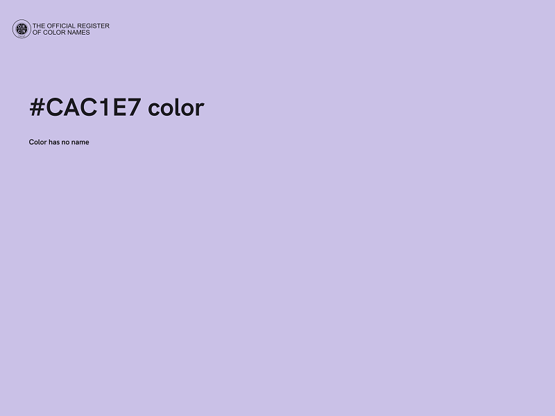 #CAC1E7 color image