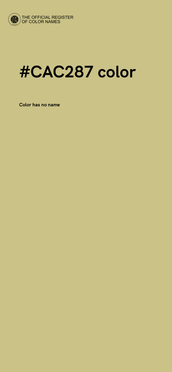 #CAC287 color image