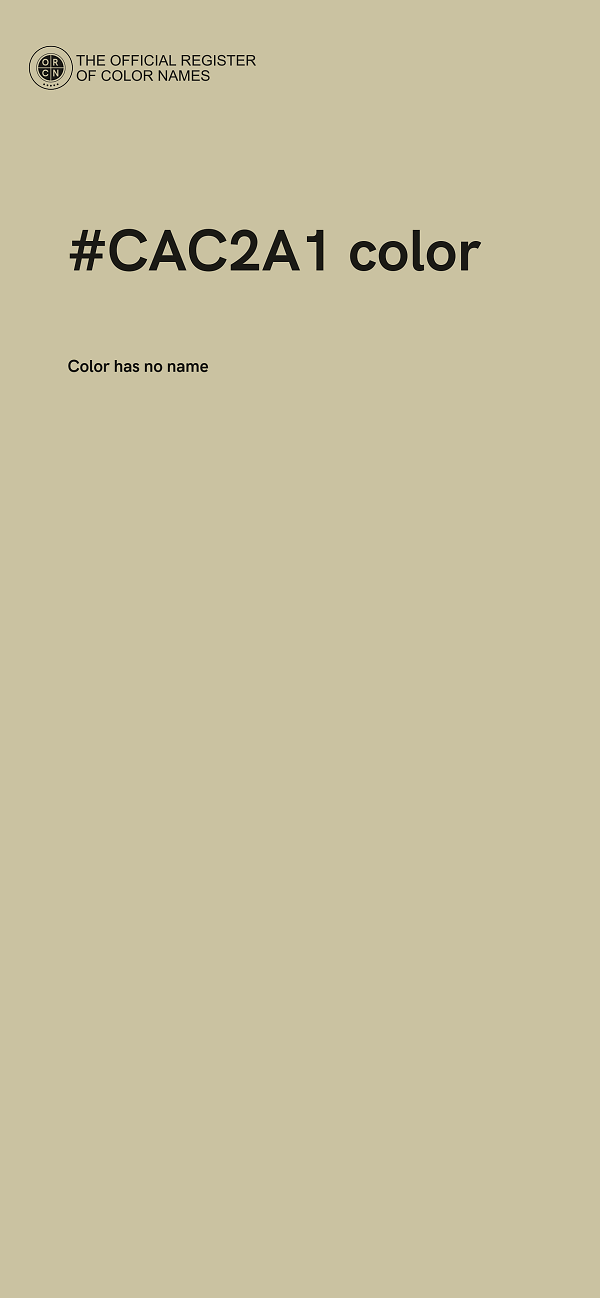 #CAC2A1 color image