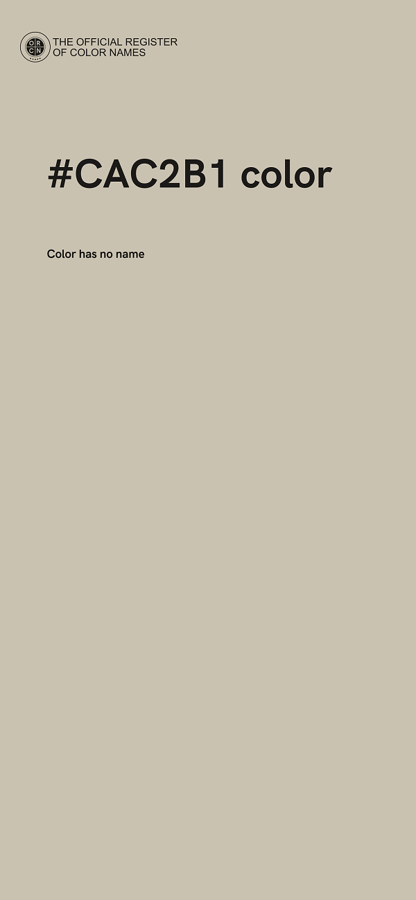 #CAC2B1 color image