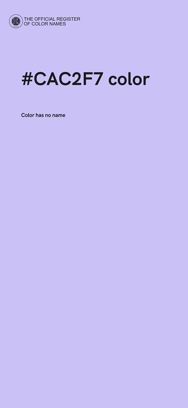 #CAC2F7 color image