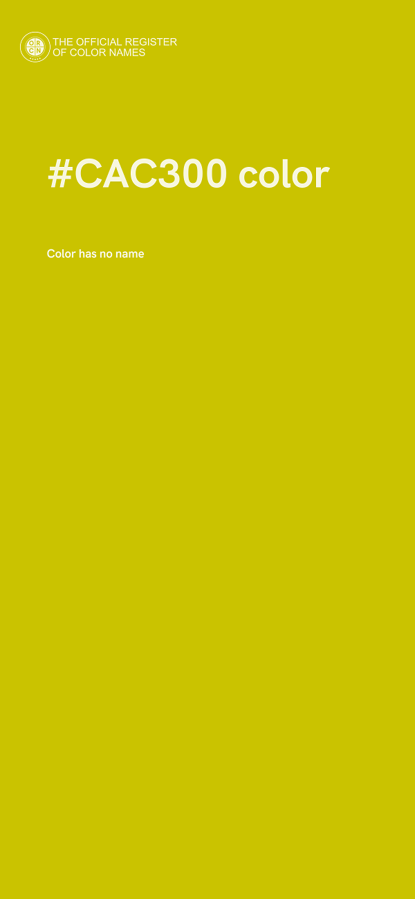 #CAC300 color image