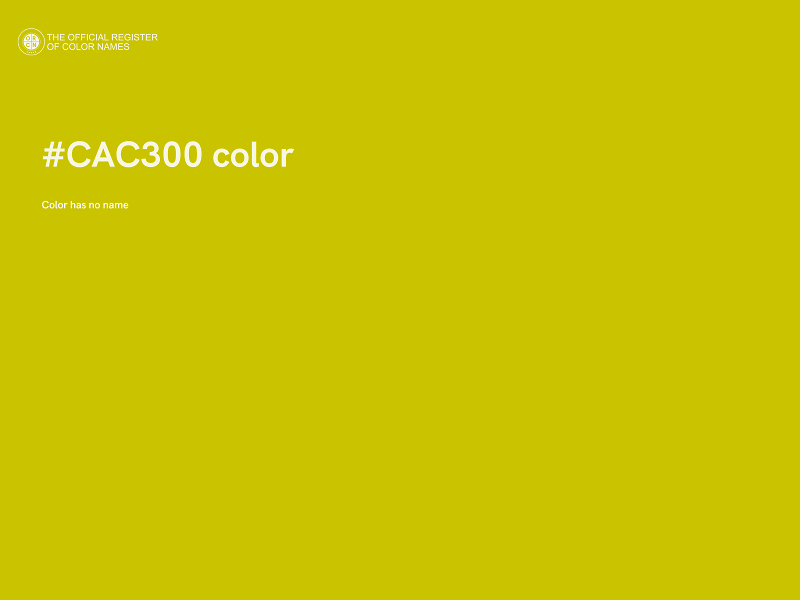 #CAC300 color image