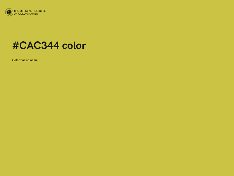 #CAC344 color image