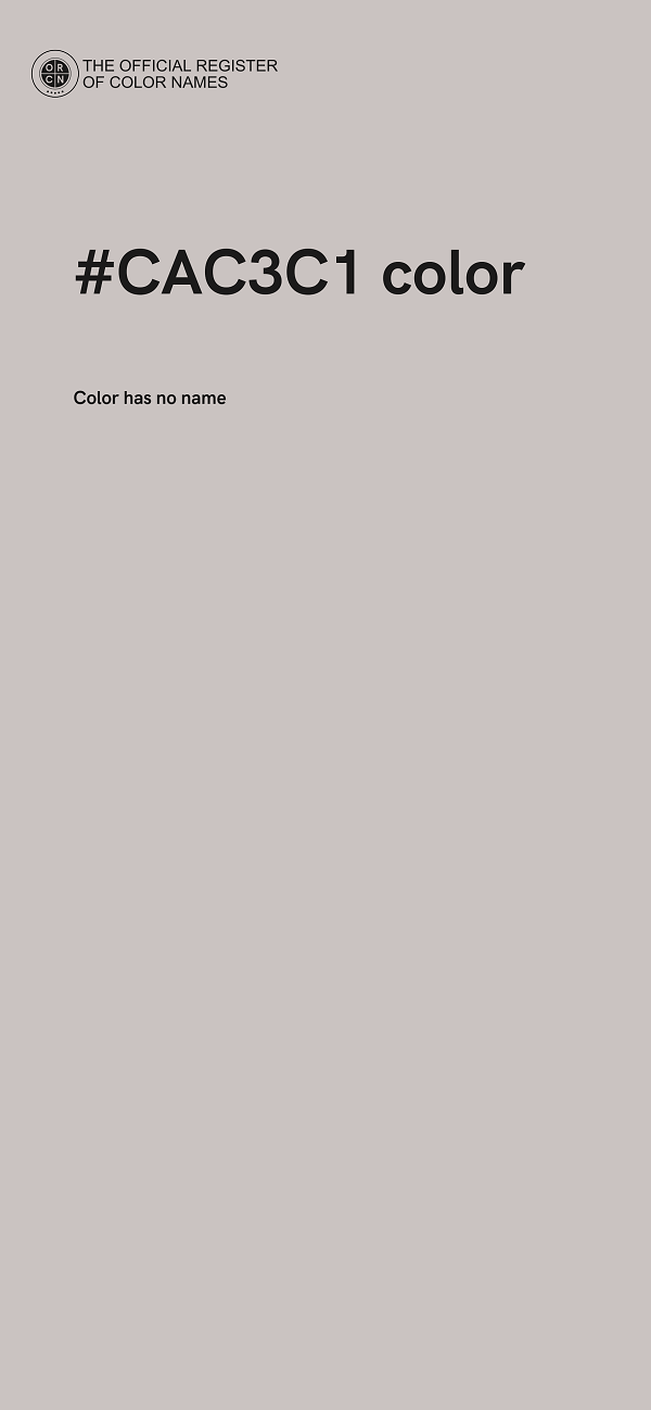 #CAC3C1 color image