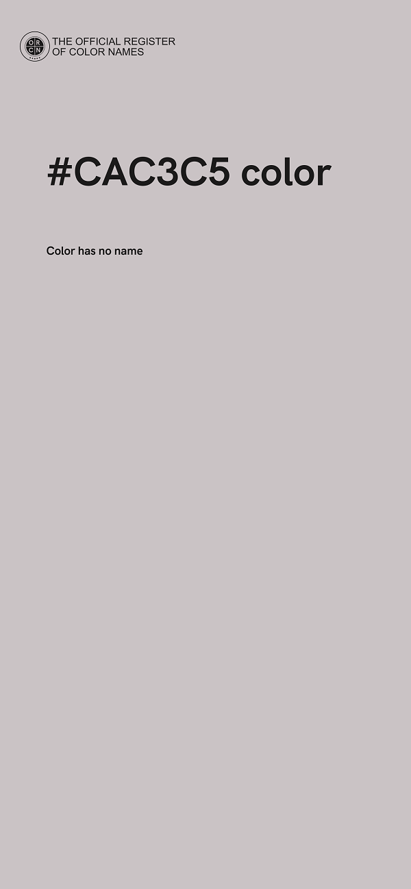 #CAC3C5 color image