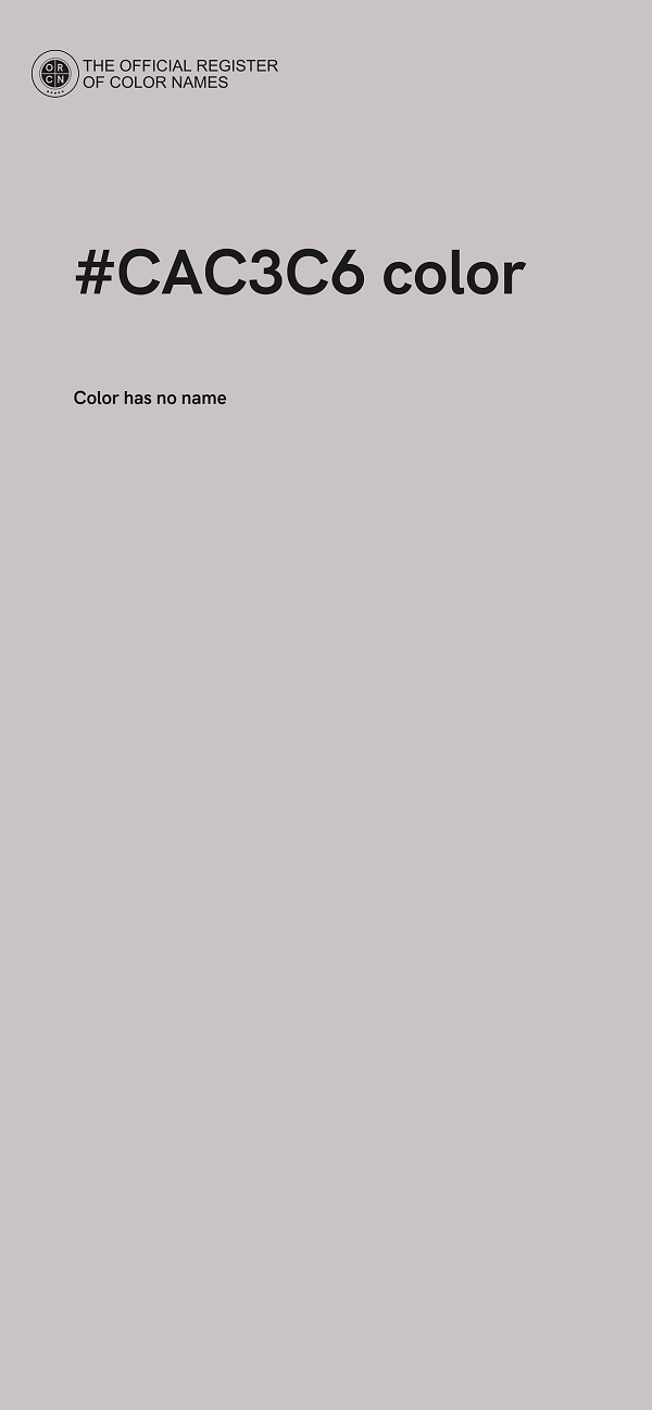 #CAC3C6 color image