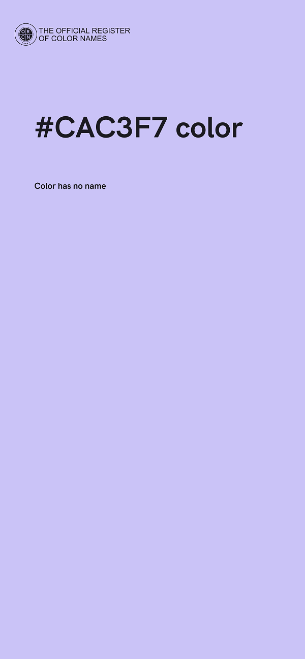 #CAC3F7 color image