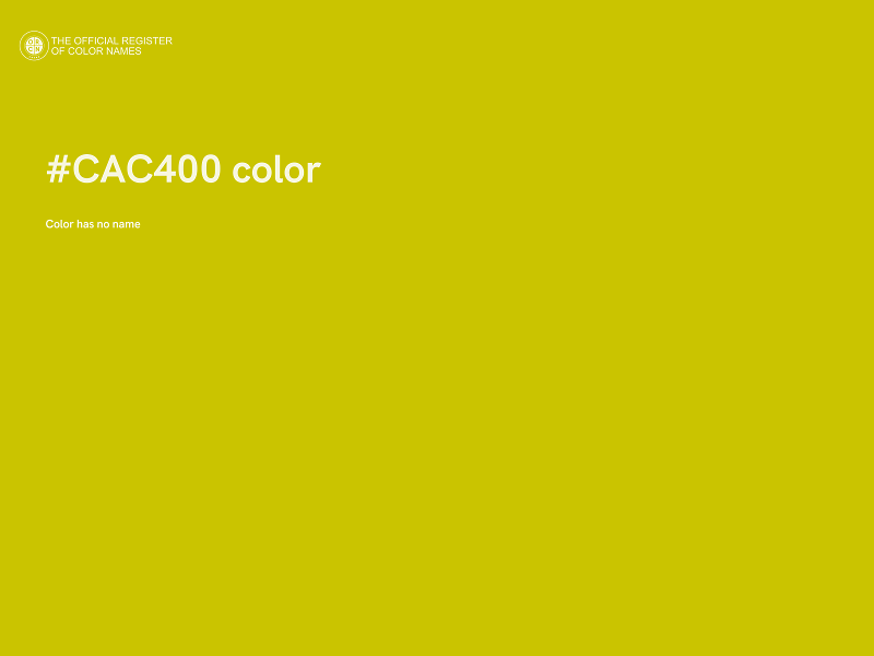 #CAC400 color image