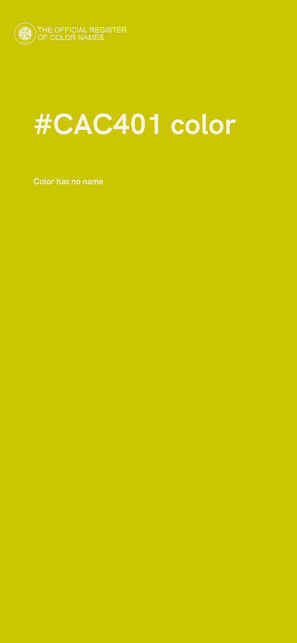 #CAC401 color image