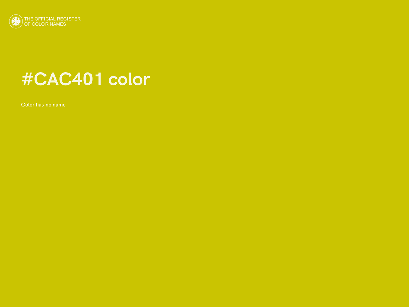 #CAC401 color image