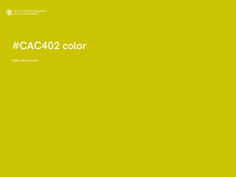 #CAC402 color image