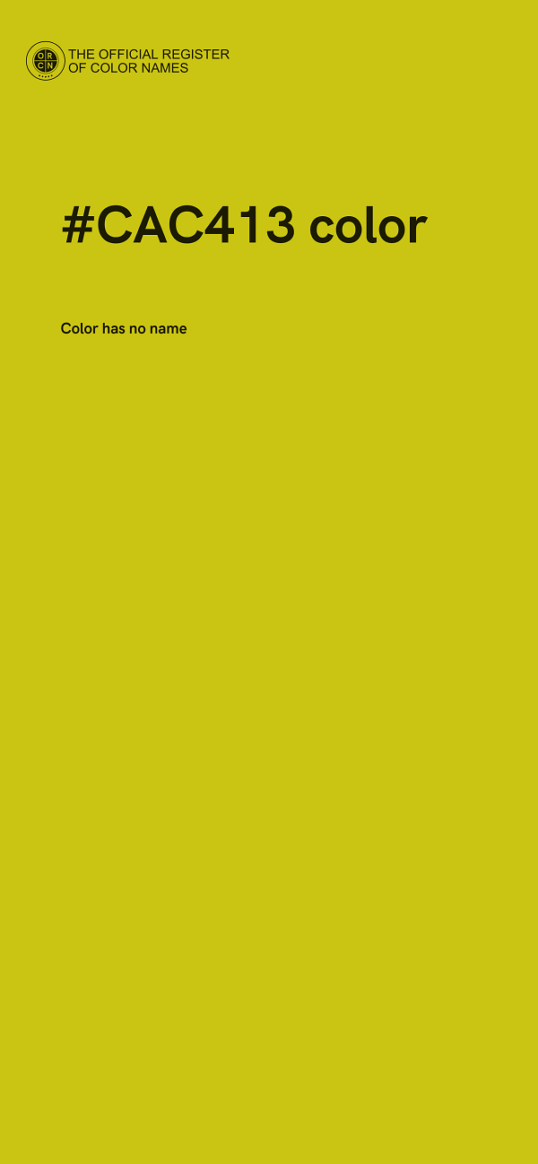 #CAC413 color image