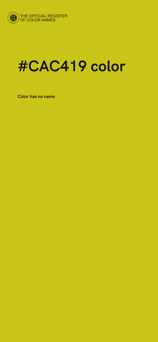 #CAC419 color image