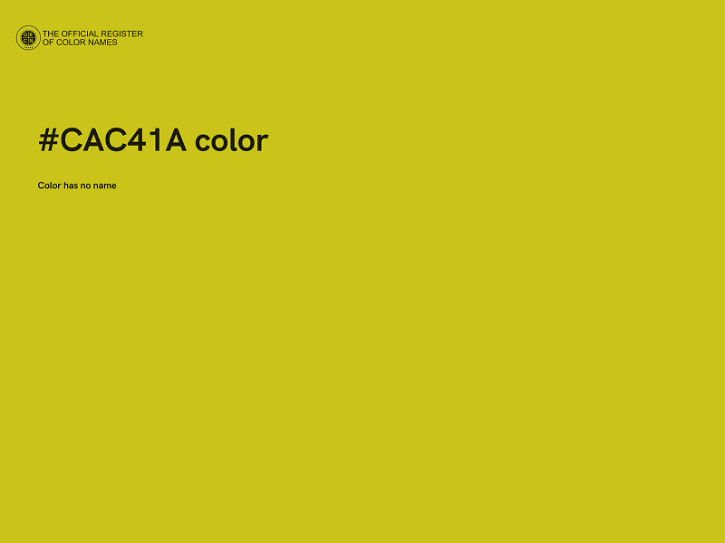 #CAC41A color image