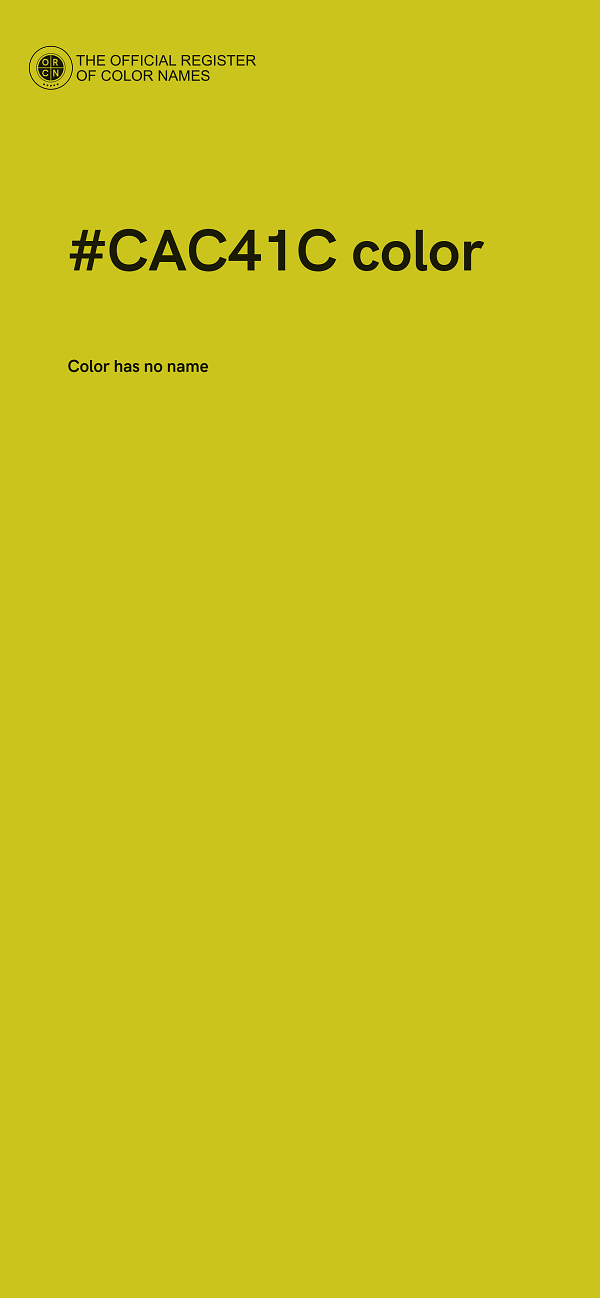 #CAC41C color image