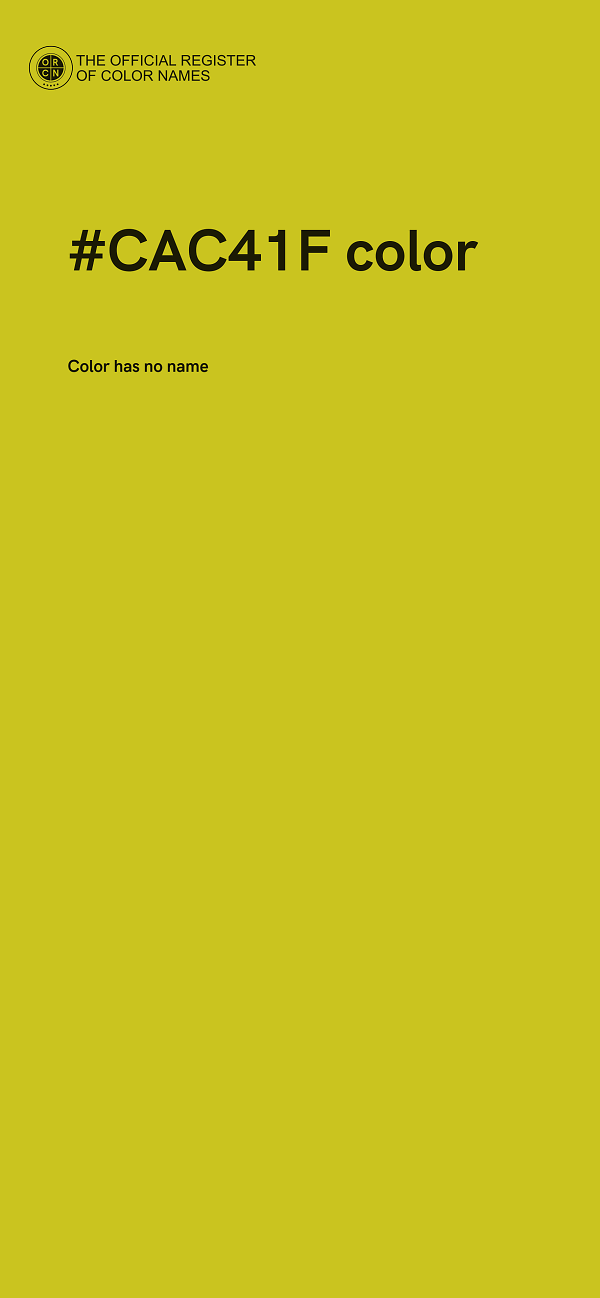 #CAC41F color image