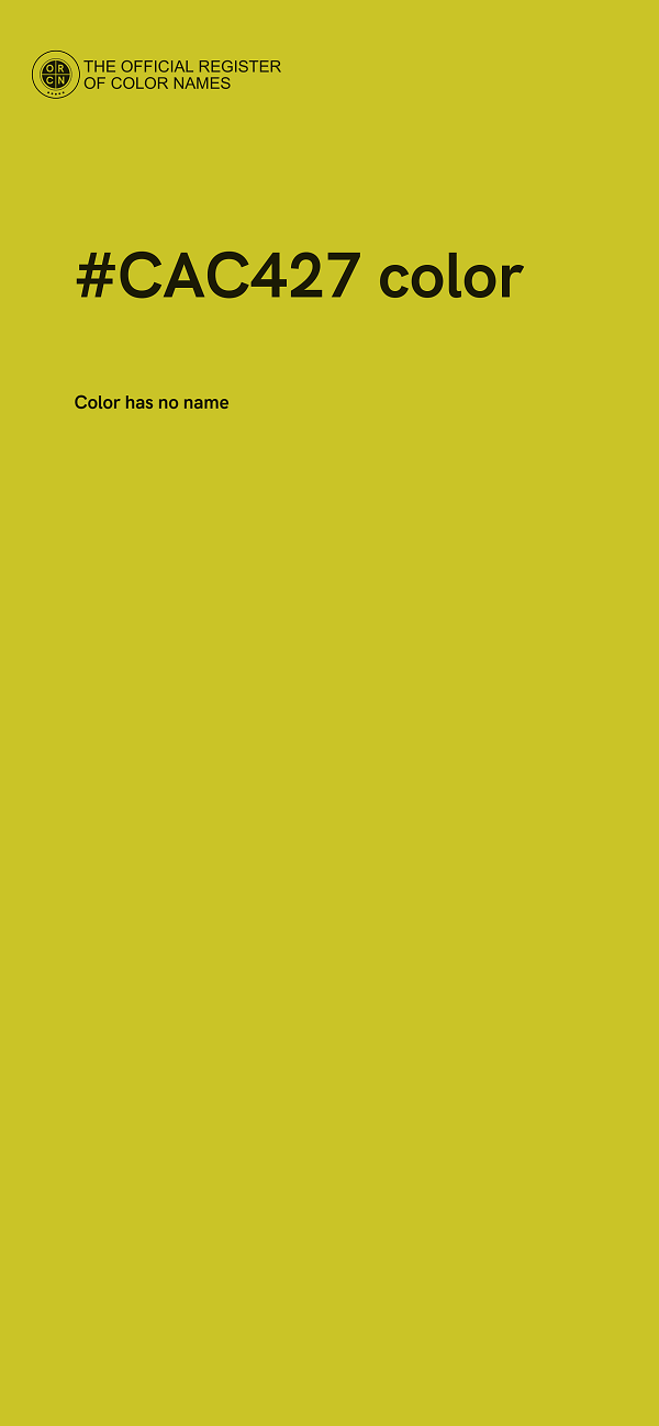 #CAC427 color image
