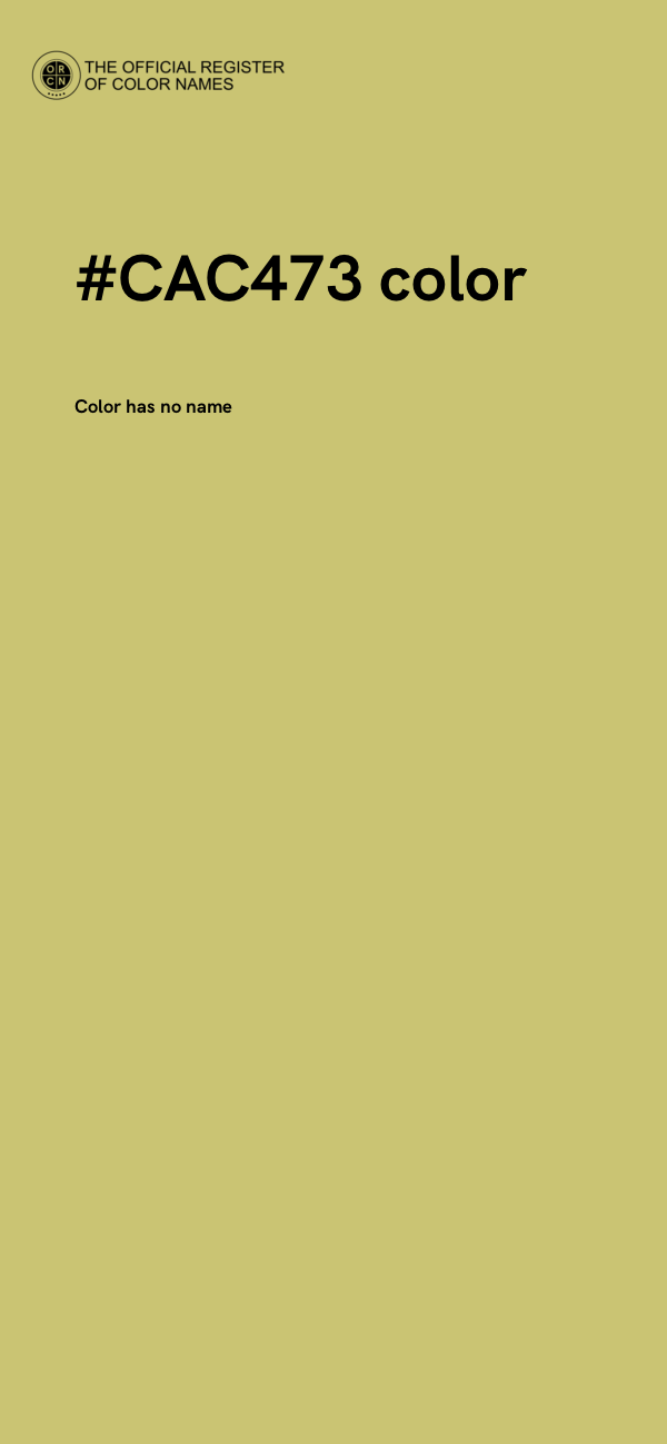 #CAC473 color image