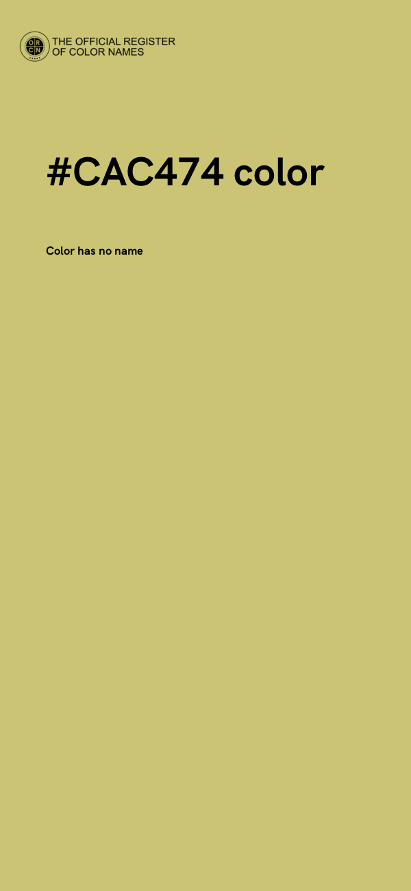 #CAC474 color image