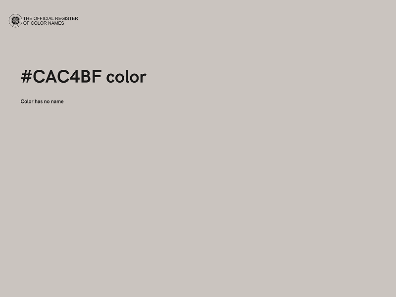 #CAC4BF color image