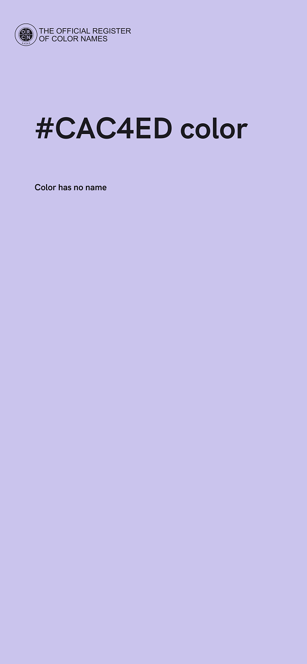 #CAC4ED color image