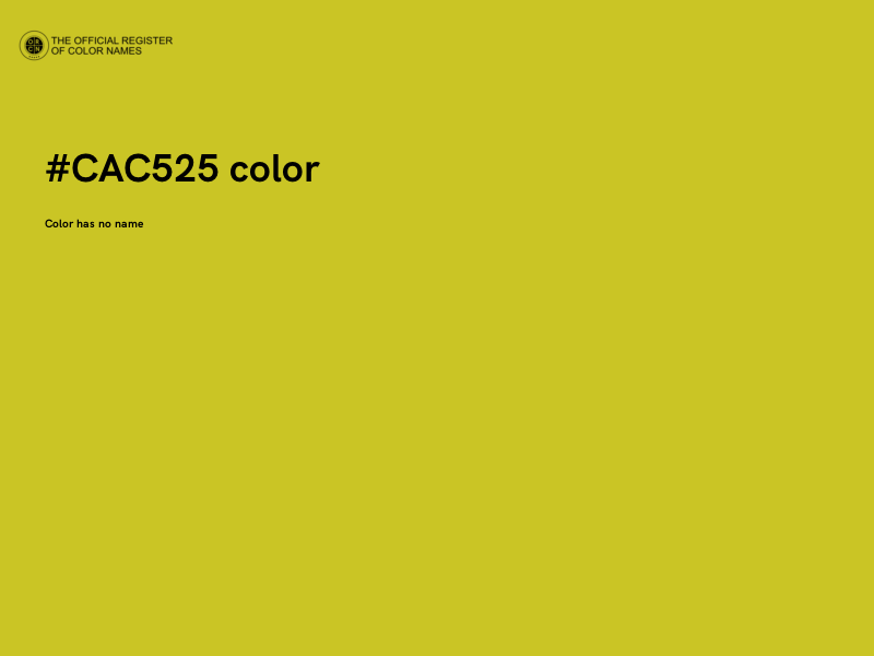#CAC525 color image