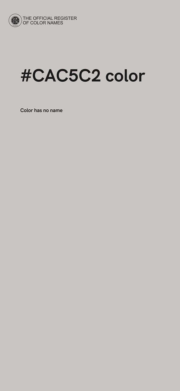 #CAC5C2 color image