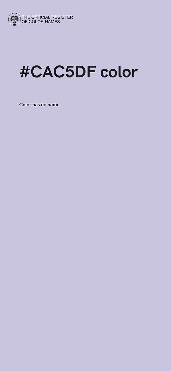 #CAC5DF color image